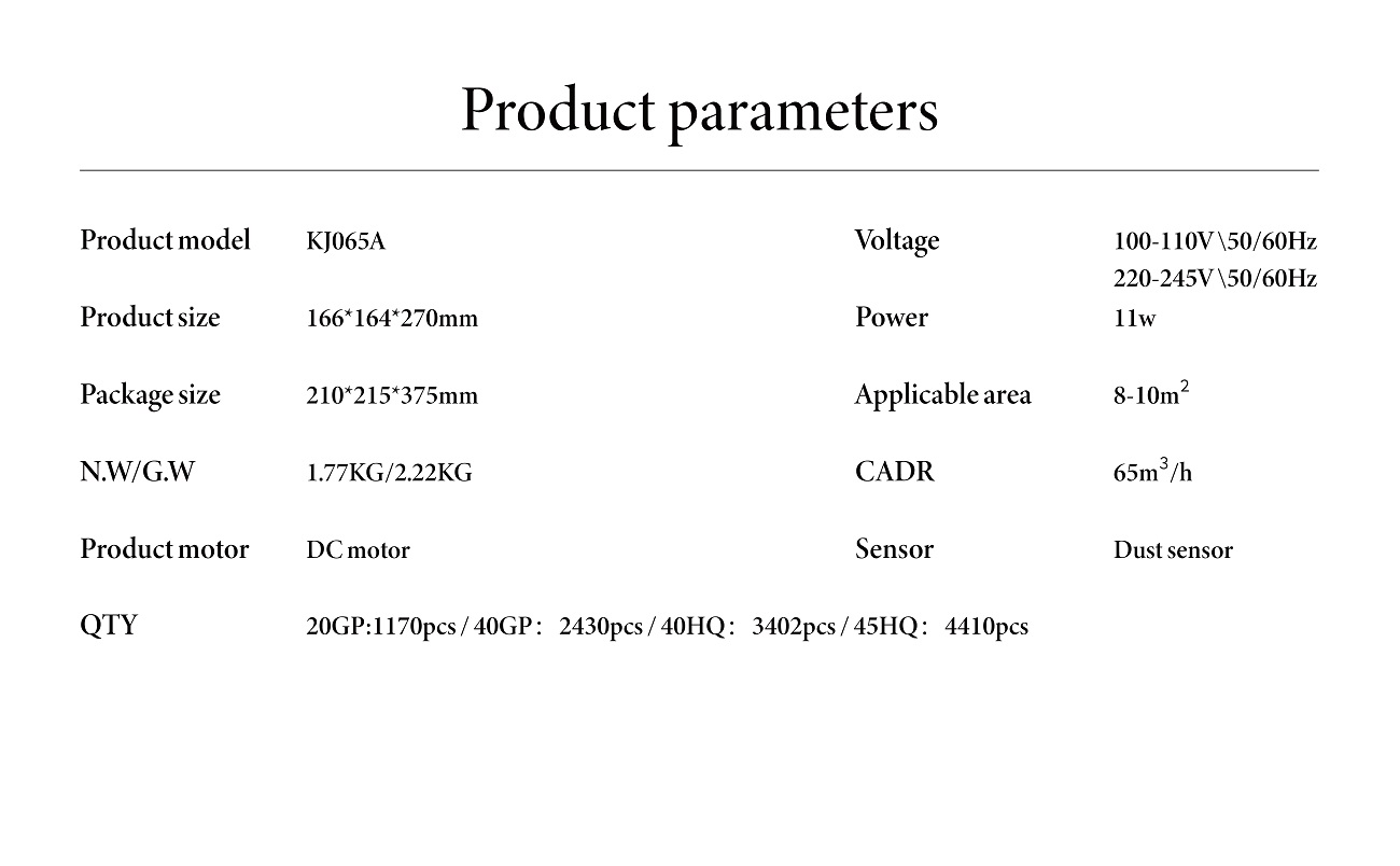 Pet Air Purifier KJ065A